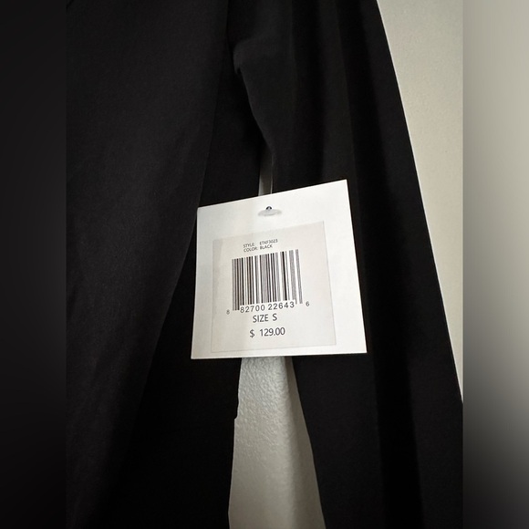 NWT Tie Waist Long Sleeve Matte Jersey Dress SIZE S - Picture 3 of 7